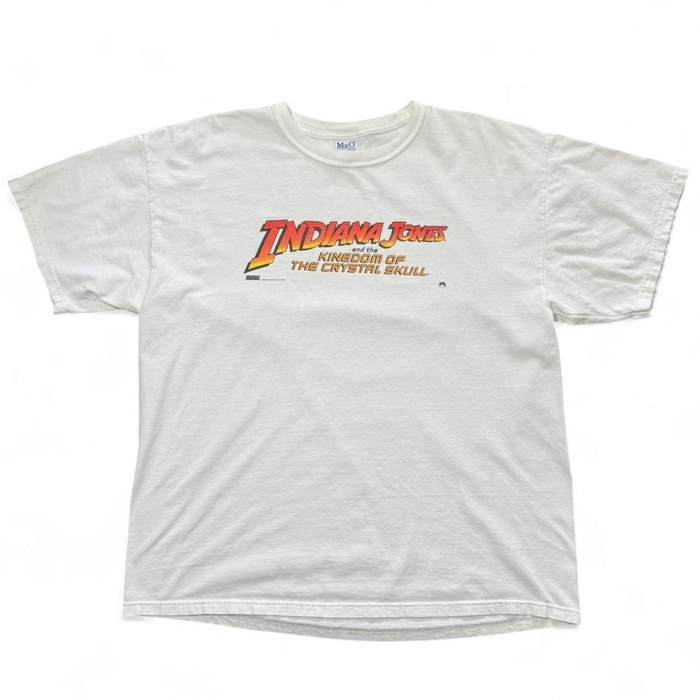 Vintage Y2K Indiana Jones Kingdom of the Crystal Skull Movie Promo T-shirt XL